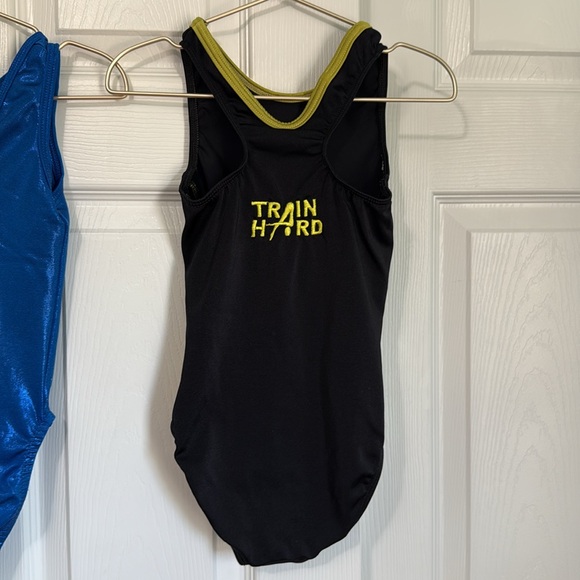 GK, Alpha Factor, Boutique Peace Sign, Blue, and Black Leotards Bundle - Picture 8 of 9